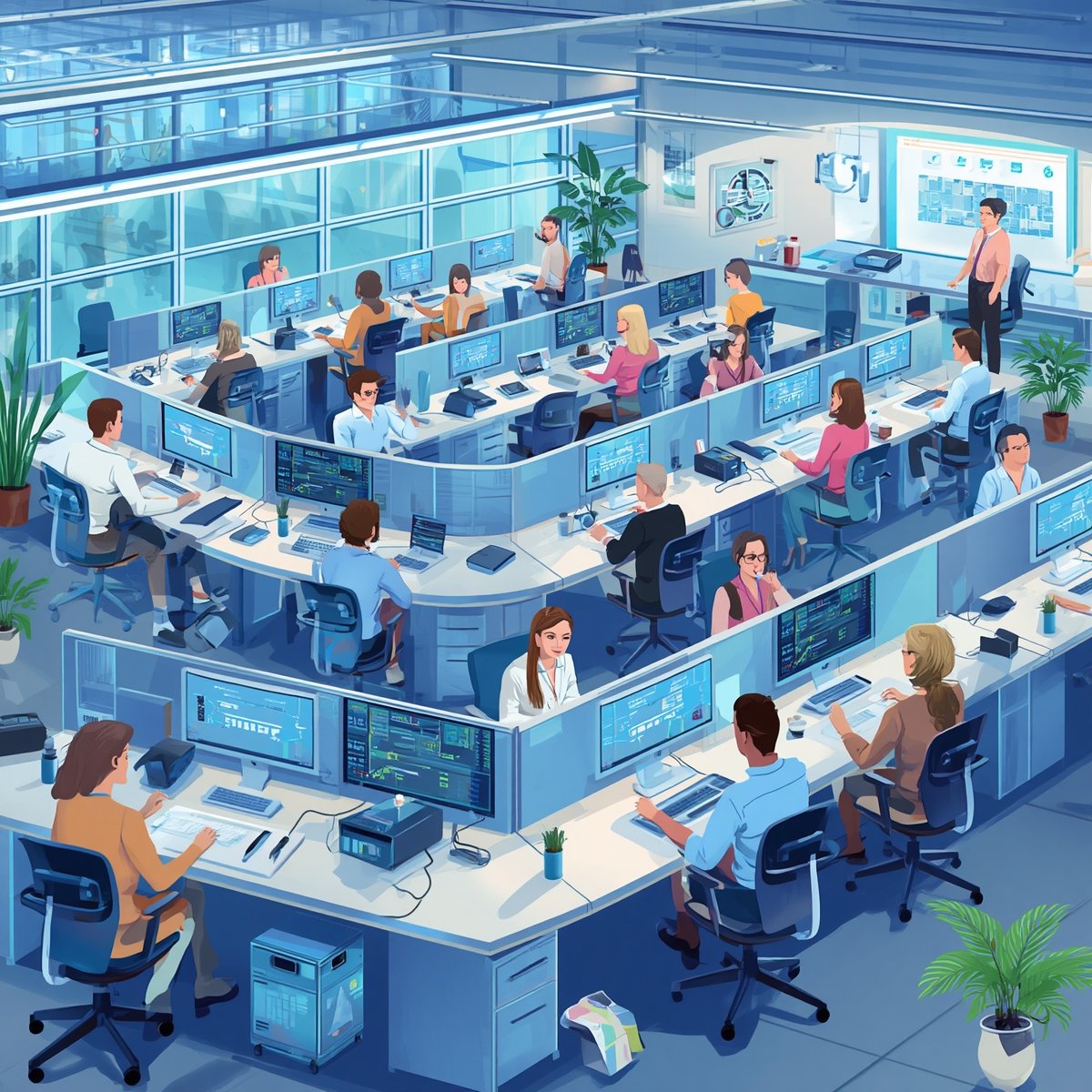 Fully managed contact centre operations team