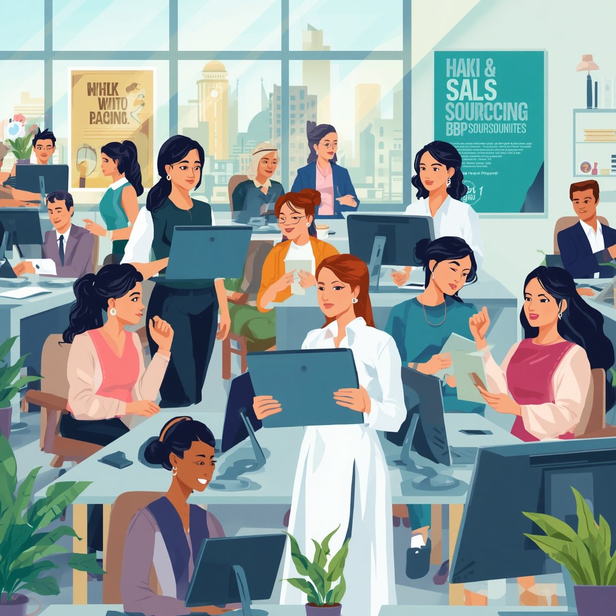 Sales BPO outsourcing team driving pipeline growth